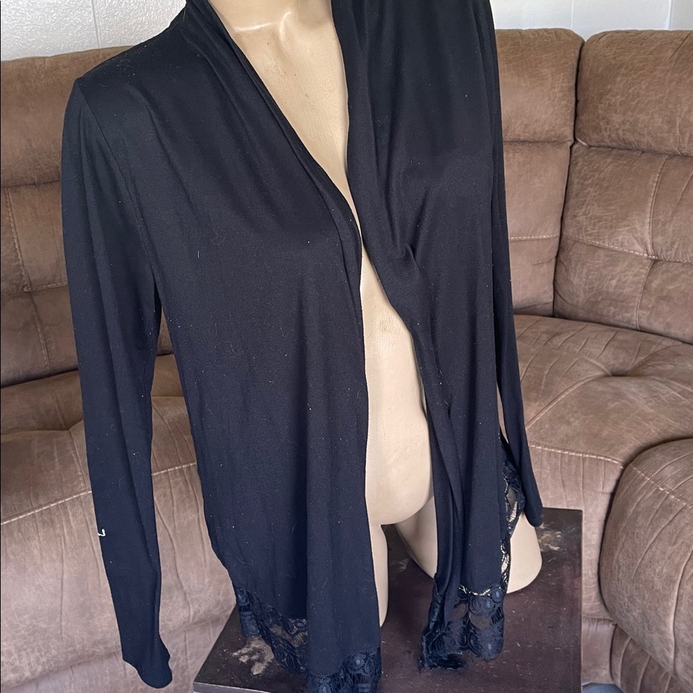 Vanity black cardigan sz large